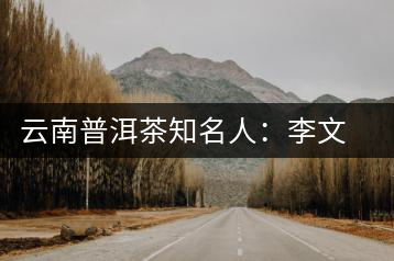 云南普洱茶知名人:李文華