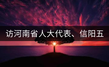 訪河南省人大代表、信陽(yáng)五岳集團(tuán)董事長(zhǎng)胡鎮(zhèn)——茶鄉(xiāng)亦飄茶油香