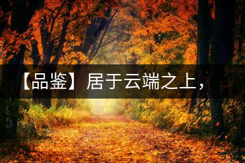 【品鑒】居于云端之上，把歲月“熟”透