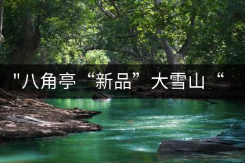 “八角亭“新品”大雪山“即將上市，期待您的品茗！