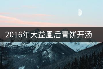 2016年大益凰后青餅開(kāi)湯品鑒