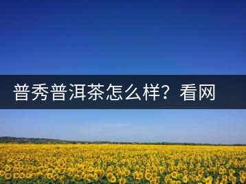 普秀普洱茶怎么樣？看網(wǎng)友精彩回答