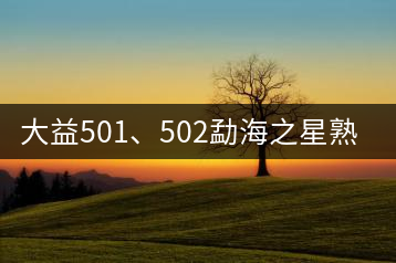 大益501、502勐海之星熟茶