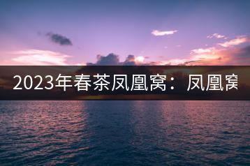2023年春茶鳳凰窩：鳳凰窩（1號(hào)）20000-25000元／公斤；鳳凰窩（2號(hào)）2000-3000元／公斤；古樹：3000-5000元／公斤；鳳凰山混采古樹茶1000-2000元／公斤；鳳凰山精選古樹茶3000-5000元／公斤