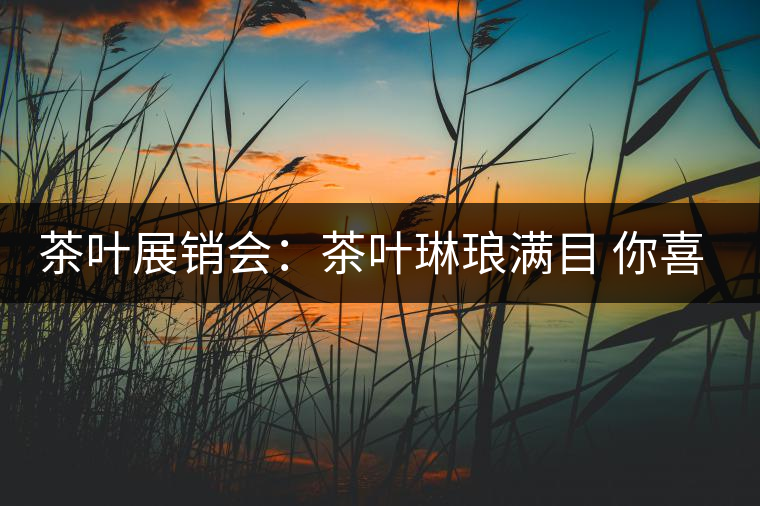 茶葉展銷會:茶葉琳瑯滿目 你喜歡哪種? 茶葉展銷會:茶葉琳瑯滿目 你喜歡哪種?