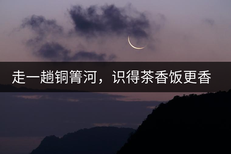 走一趟銅箐河，識得茶香飯更香走一趟銅箐河，識得茶香飯更香
