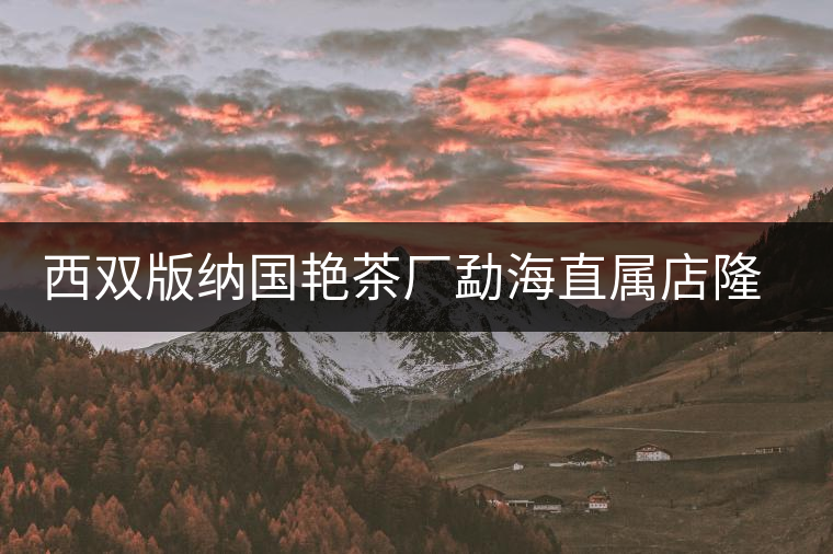 西雙版納國(guó)艷茶廠勐海直屬店隆重開(kāi)業(yè) 西雙版納國(guó)艷茶廠勐海直屬店隆重開(kāi)業(yè)