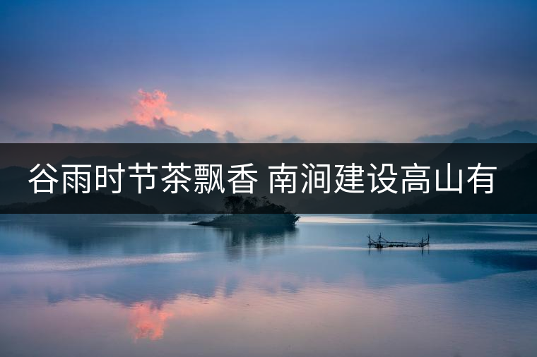 谷雨時節(jié)茶飄香 南澗建設(shè)高山有機茶葉生產(chǎn)基地 谷雨時節(jié)茶飄香 南澗建設(shè)高山有機茶葉生產(chǎn)基地