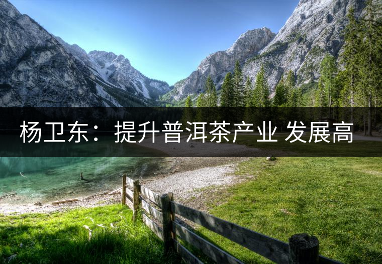 楊衛(wèi)東:提升普洱茶產(chǎn)業(yè) 發(fā)展高原特色農(nóng)業(yè) 楊衛(wèi)東:提升普洱茶產(chǎn)業(yè) 發(fā)展高原特色農(nóng)業(yè)