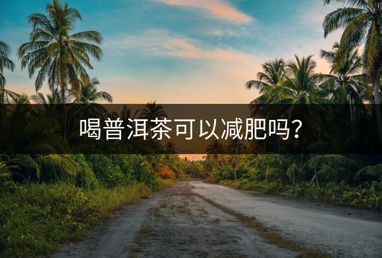 喝普洱茶可以減肥嗎？