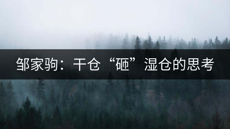 鄒家駒:干倉(cāng)“砸”濕倉(cāng)的思考 鄒家駒:干倉(cāng)“砸”濕倉(cāng)的思考