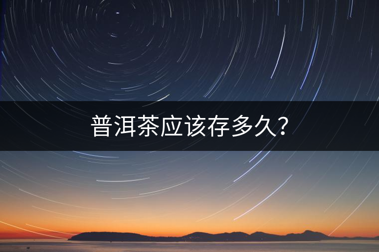 普洱茶應該存多久？