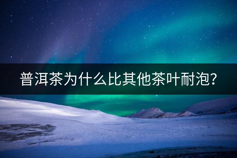 普洱茶為什么比其他茶葉耐泡？