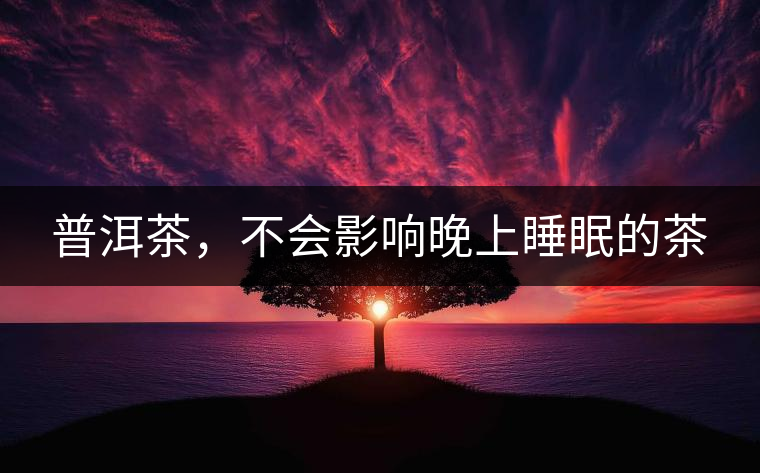 普洱茶，不會影響晚上睡眠的茶