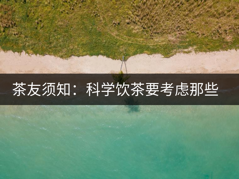 茶友須知：科學飲茶要考慮那些因素？