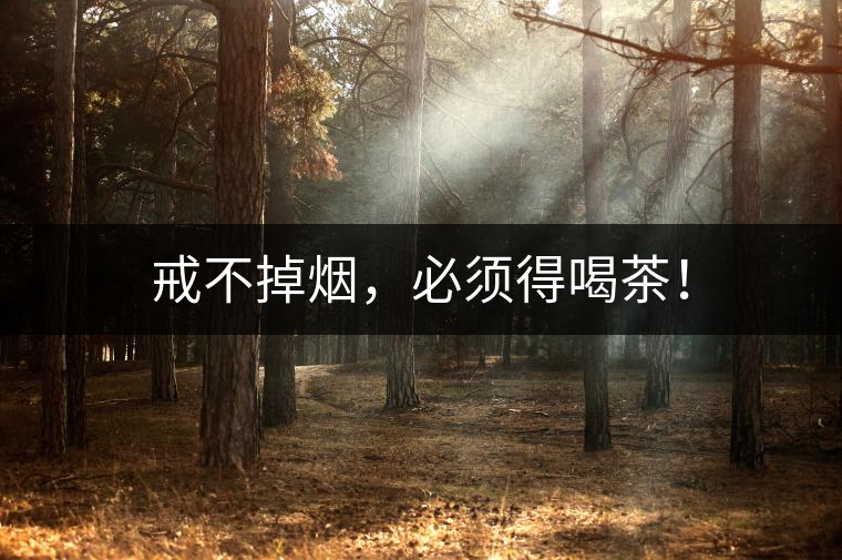 戒不掉煙，必須得喝茶！