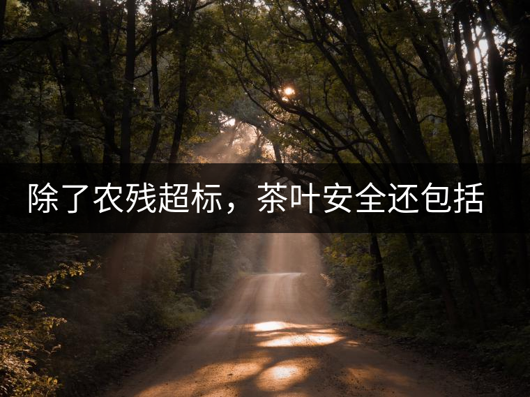 除了農(nóng)殘超標，茶葉安全還包括哪些方面？