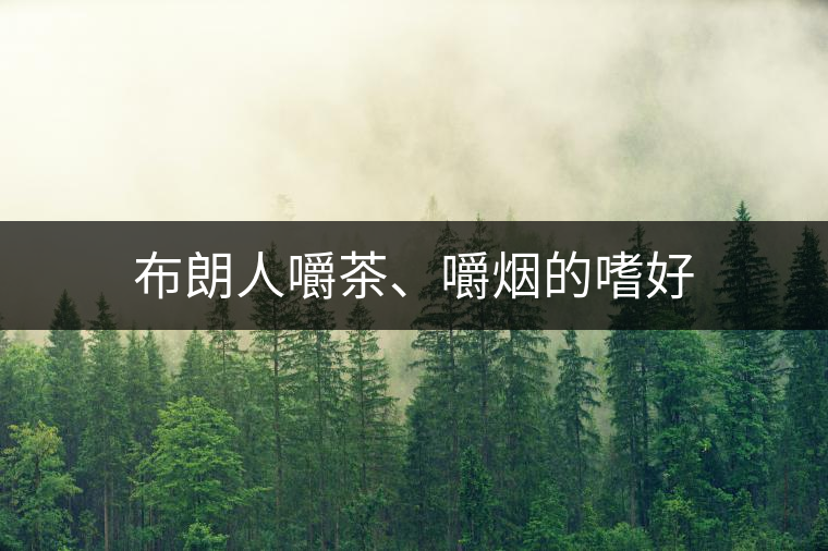 布朗人嚼茶、嚼煙的嗜好