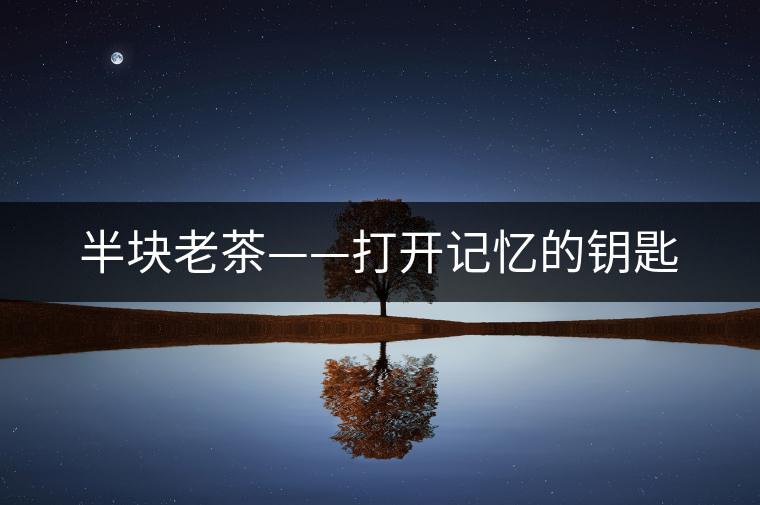 半塊老茶——打開(kāi)記憶的鑰匙