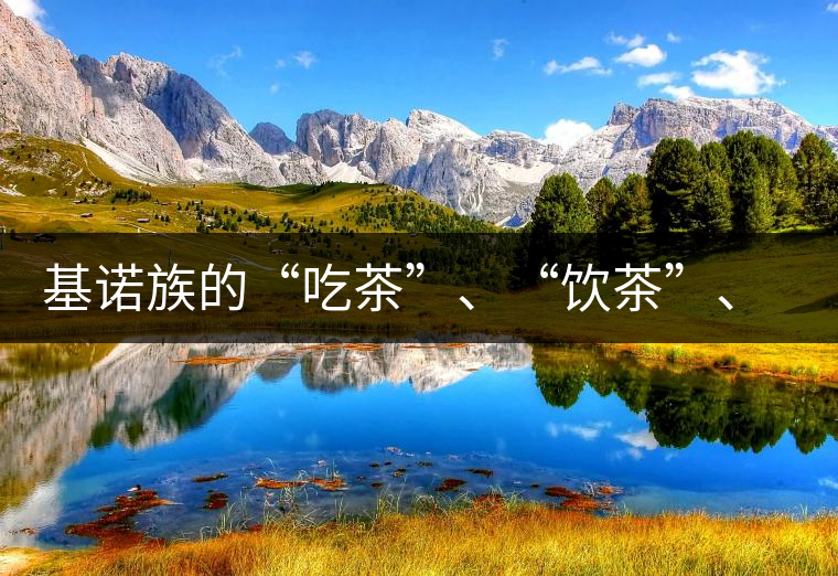 基諾族的“吃茶”、“飲茶”、“喝茶”與“敬茶”