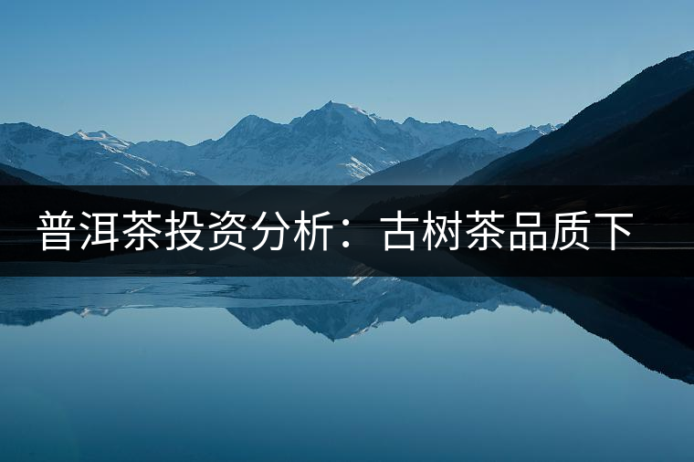 普洱茶投資分析：古樹茶品質下滑？過度采摘才是根源所在