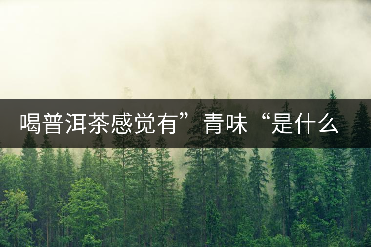 喝普洱茶感覺有”青味“是什么原因？