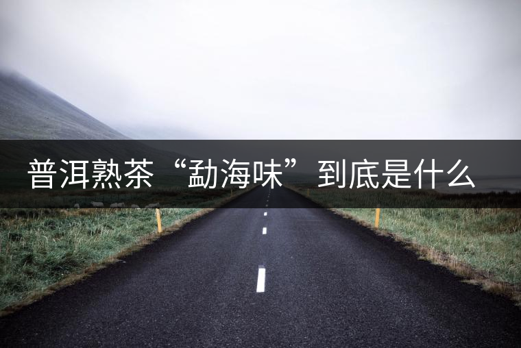 普洱熟茶“勐海味”到底是什么味