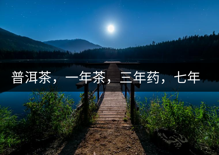 普洱茶，一年茶，三年藥，七年寶