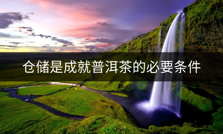 倉儲是成就普洱茶的必要條件