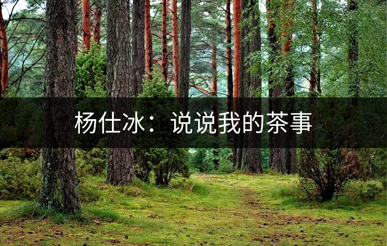 楊仕冰:說(shuō)說(shuō)我的茶事 楊仕冰:說(shuō)說(shuō)我的茶事