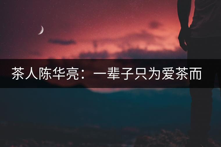 茶人陳華亮：一輩子只為愛茶而生