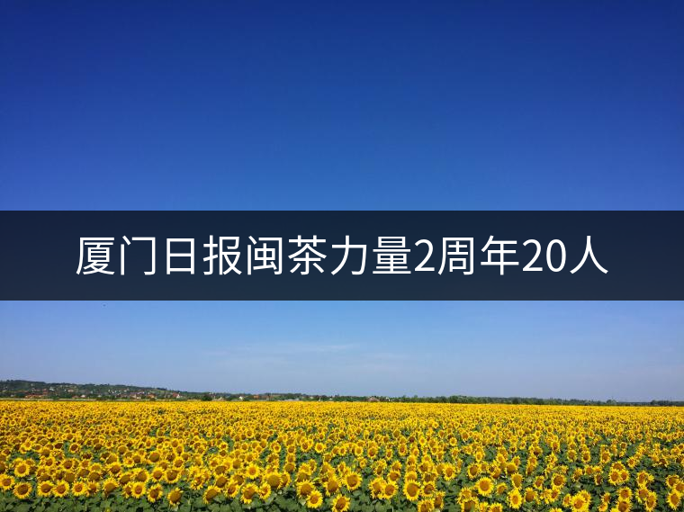 廈門(mén)日?qǐng)?bào)閩茶力量2周年20人