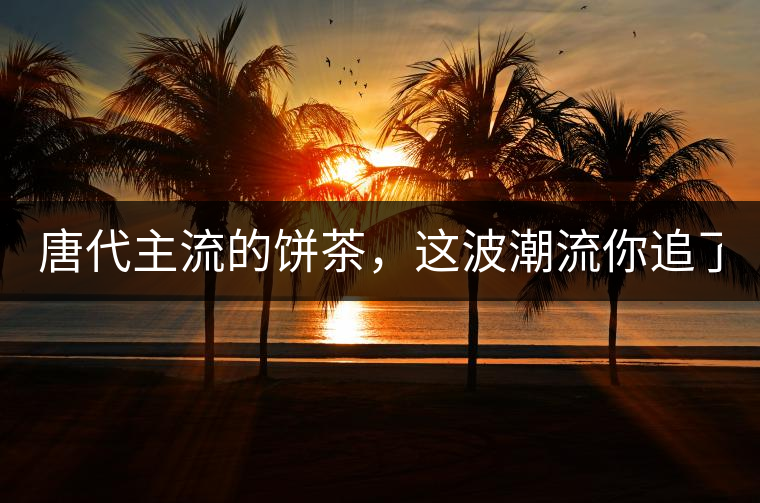 唐代主流的餅茶，這波潮流你追了嗎？