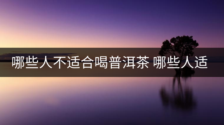 哪些人不適合喝普洱茶 哪些人適合喝普洱茶 哪些人不適合喝普洱茶 哪些人適合喝普洱茶