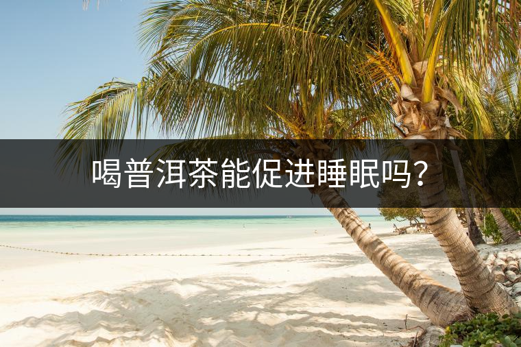 喝普洱茶能促進睡眠嗎？