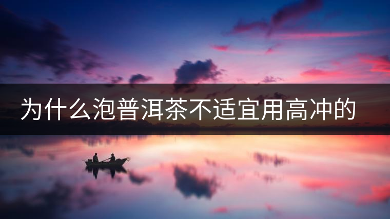 為什么泡普洱茶不適宜用高沖的方式，是有道理的