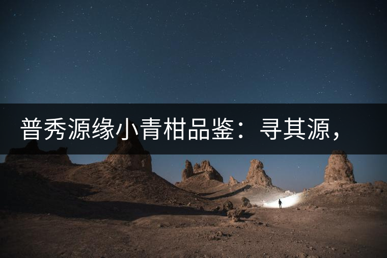 普秀源緣小青柑品鑒：尋其源，續(xù)柑與茶的美好緣分