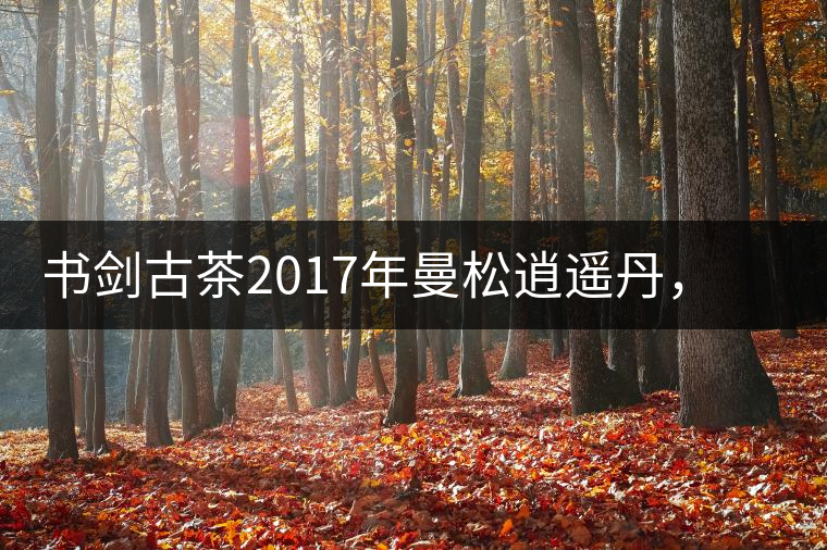 書劍古茶2017年曼松逍遙丹，把逍遙化進(jìn)曼松