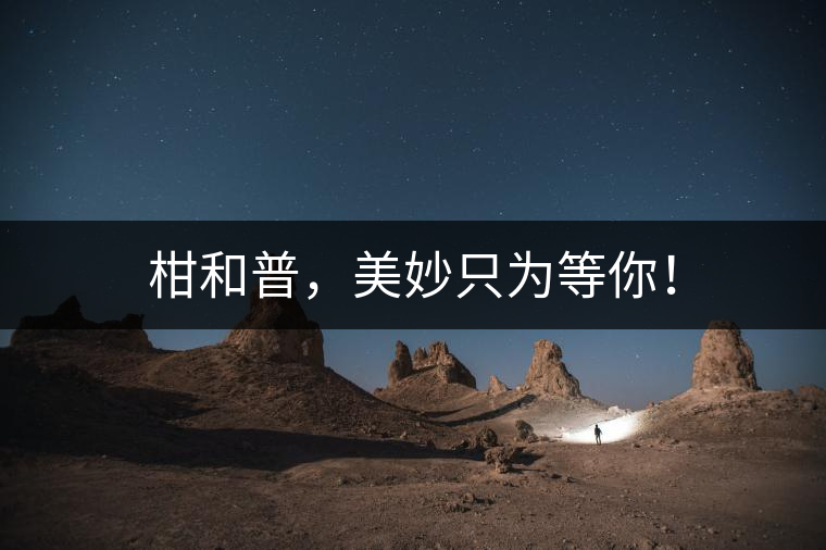 柑和普，美妙只為等你！