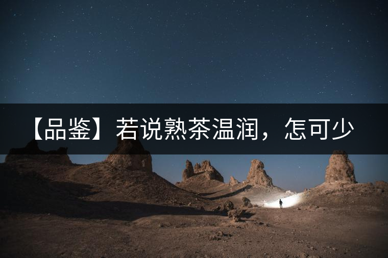 【品鑒】若說熟茶溫潤，怎可少了那玖香？