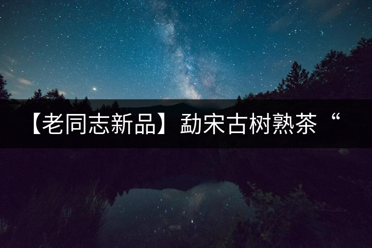 【老同志新品】勐宋古樹熟茶“ 夏雨”— 飲茶伴夏，只為您！
