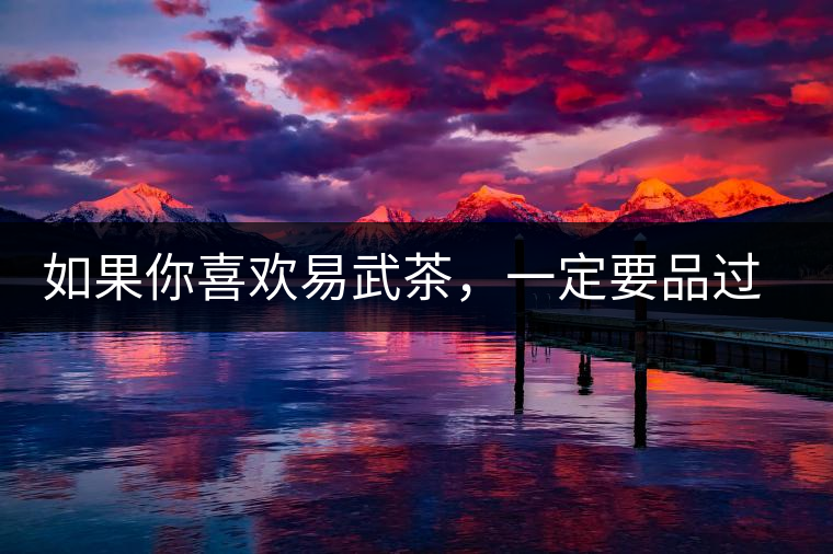 如果你喜歡易武茶，一定要品過(guò)丁家寨才知道易武的魅力