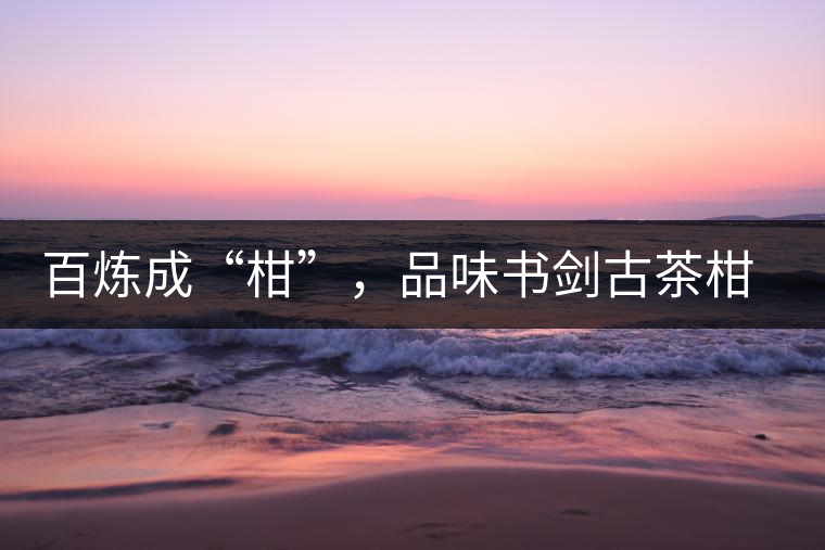 百煉成“柑”，品味書劍古茶柑普茶