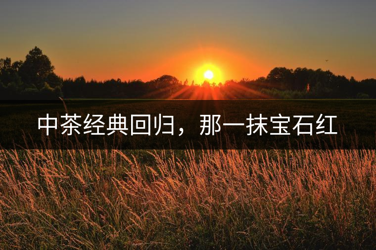 中茶經(jīng)典回歸，那一抹寶石紅