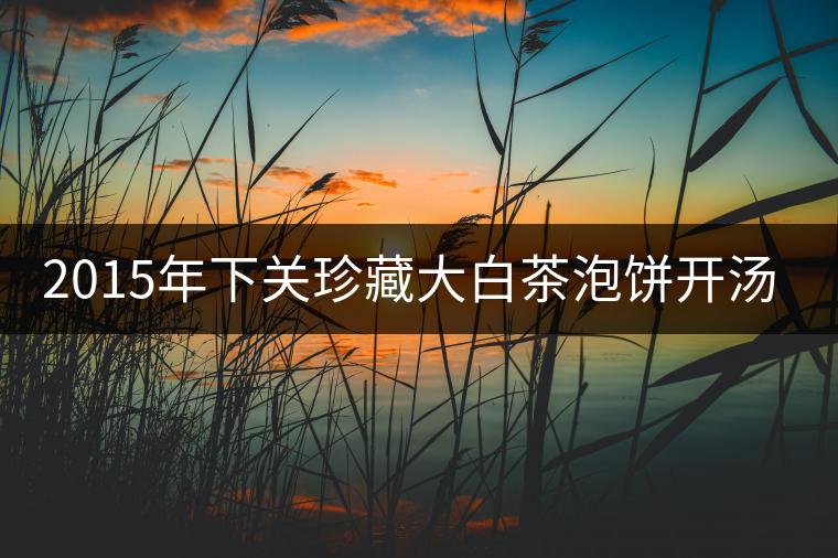 2015年下關(guān)珍藏大白茶泡餅開(kāi)湯品鑒 2015年下關(guān)珍藏大白茶泡餅開(kāi)湯品鑒