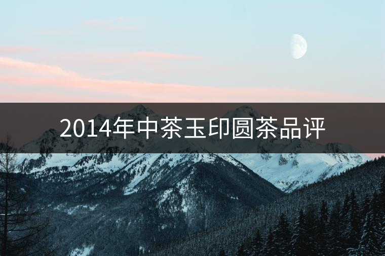 2014年中茶玉印圓茶品評(píng)