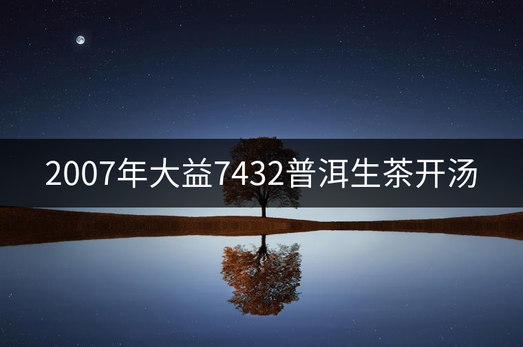 2007年大益7432普洱生茶開(kāi)湯 2007年大益7432普洱生茶開(kāi)湯