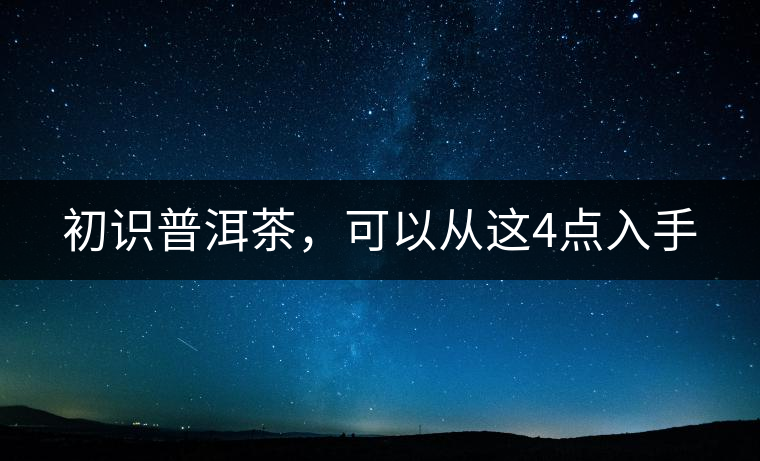 初識(shí)普洱茶，可以從這4點(diǎn)入手