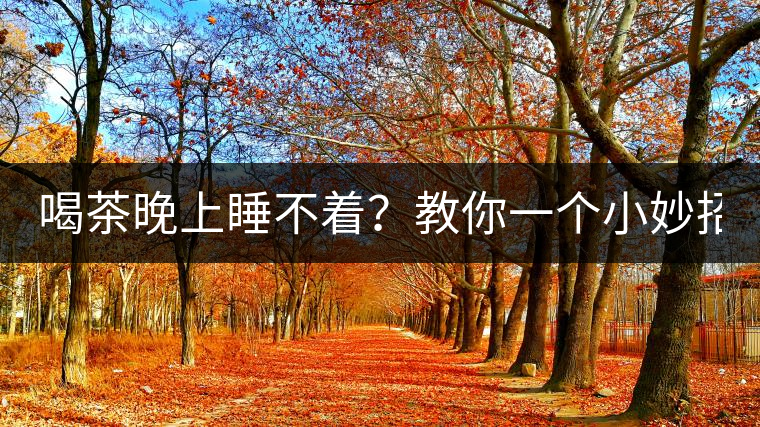 喝茶晚上睡不著？教你一個(gè)小妙招！