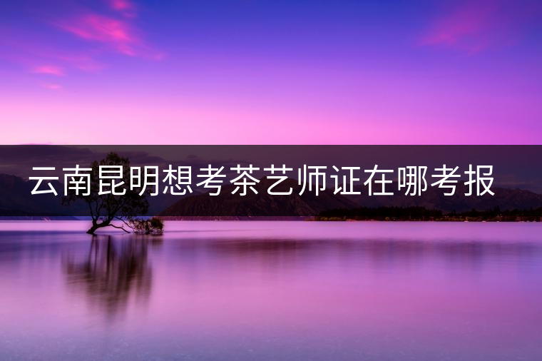 云南昆明想考茶藝師證在哪考報(bào)名及考試時(shí)間，哪個(gè)學(xué)校好？